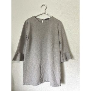 Zara Mini‎ Gray Heathered Dress Large